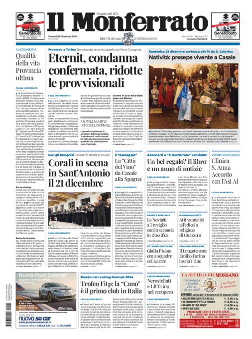 Il Monferrato - Edizione 97 del 20/12/2024